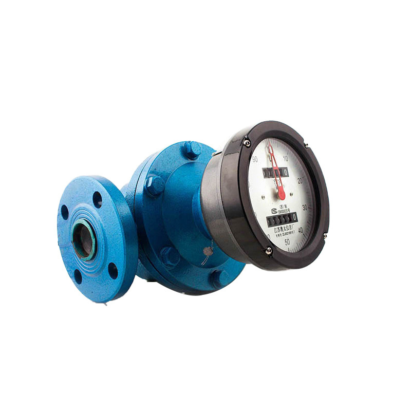 DN10-DN150 Cast Steel Pulse Output Oval Gear Type Positive Displacement Diesel Fuel Flowmeter Palm Oil Flow Meter Gasoline