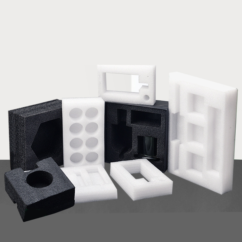 Package inserts for cutting the buffering epe foam/pu/black white shockproof Eva insert inside  Transport packing box fillers