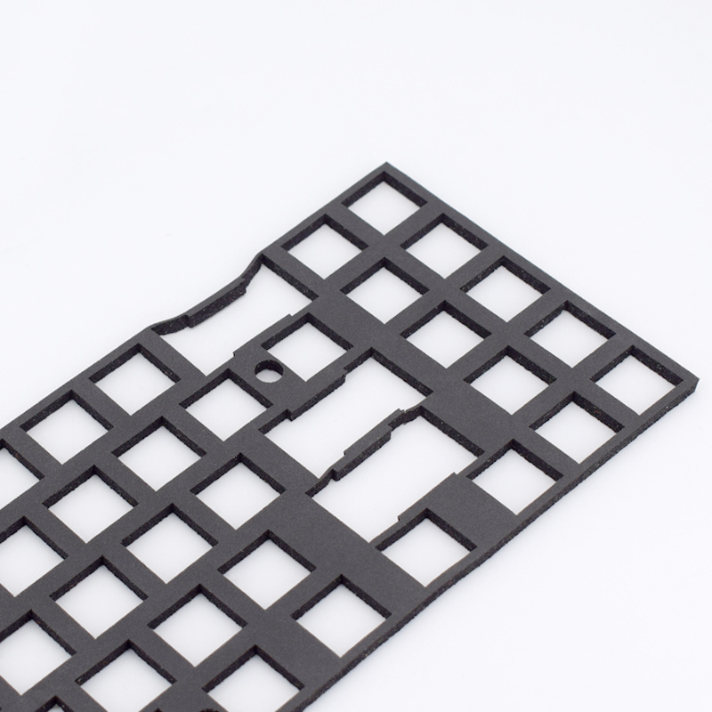 4701/le-20 Black  2/33.5/4/5mm  Shaft under the mat shock-proof mute keyboard pu foam sheet poron gasket xrd custom die cut OEM