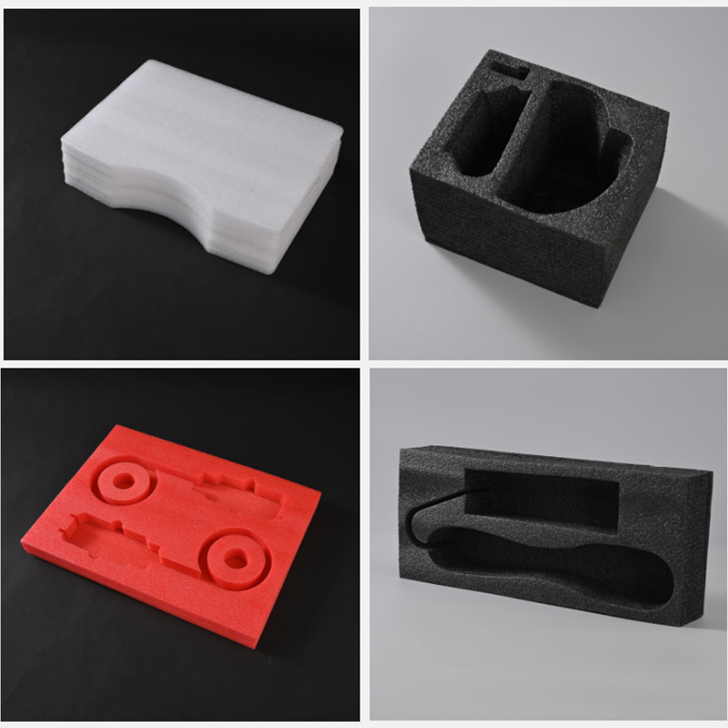 Package inserts for cutting the buffering epe foam/pu/black white shockproof Eva insert inside  Transport packing box fillers