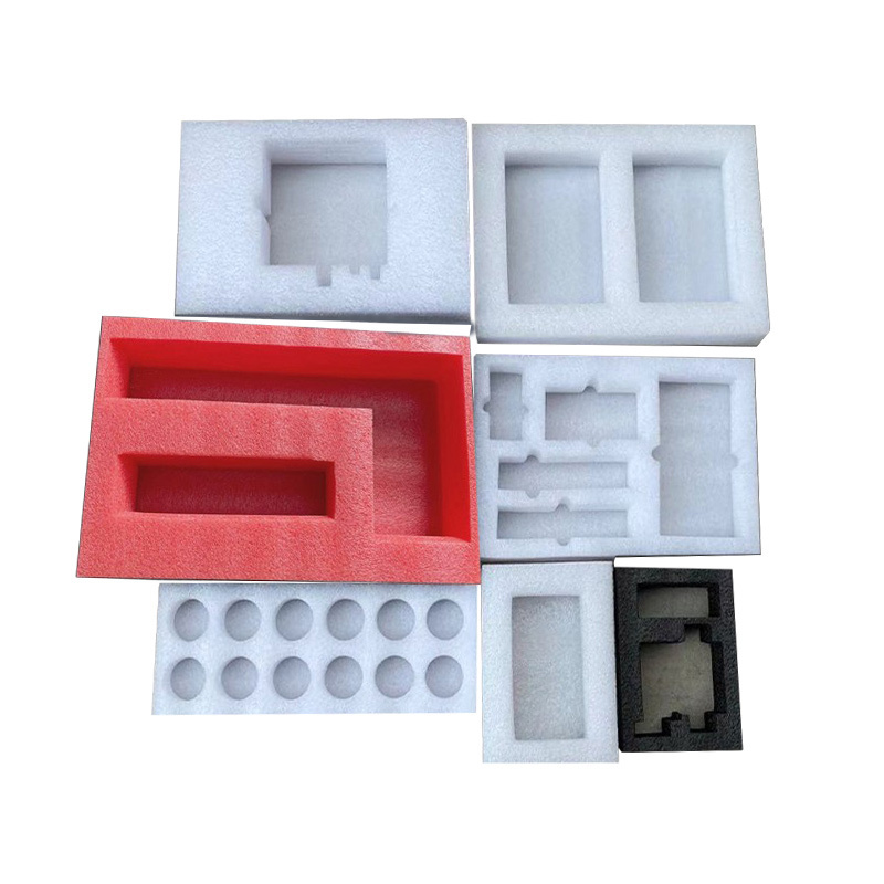 Package inserts for cutting the buffering epe foam/pu/black white shockproof Eva insert inside  Transport packing box fillers