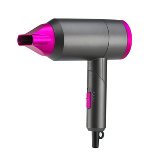 Folding handle travel hair dryer, multi-stage adjustable wind speed hair dryer