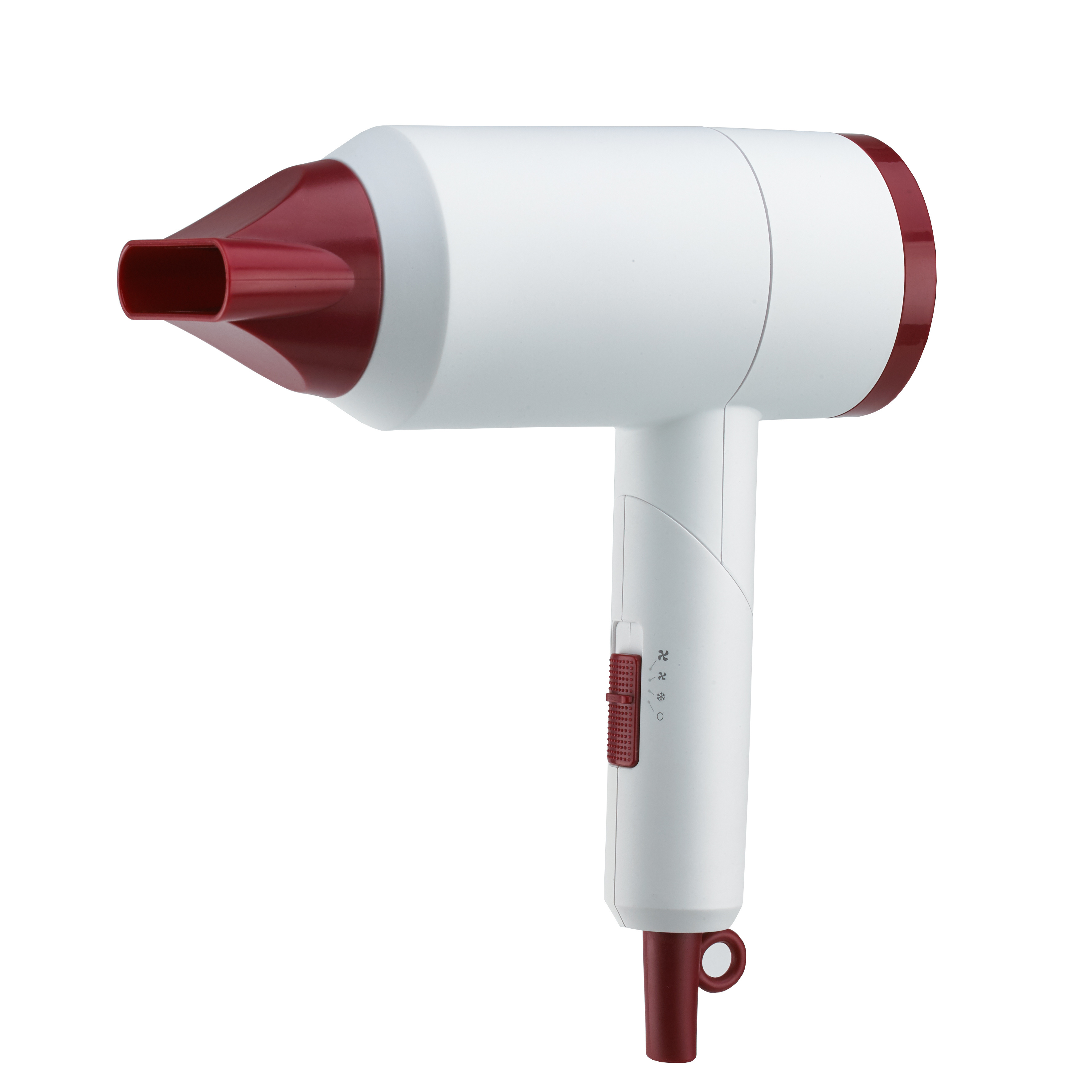 Folding handle travel hair dryer, multi-stage adjustable wind speed hair dryer