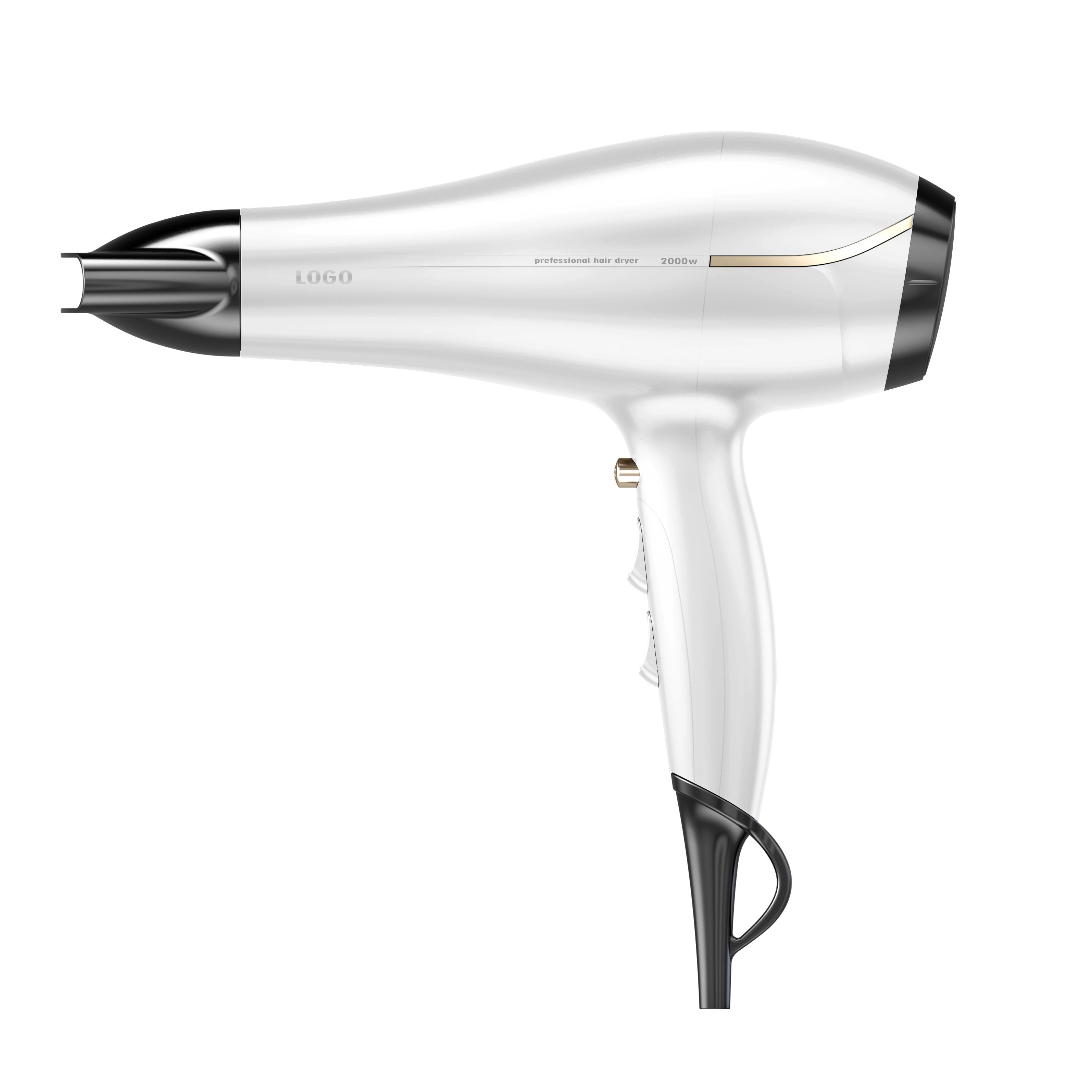 Portable Lightweight Professinal Cool Shot Function Hang Up Hook DC Motor 3 Heat Settings Hair Dryer