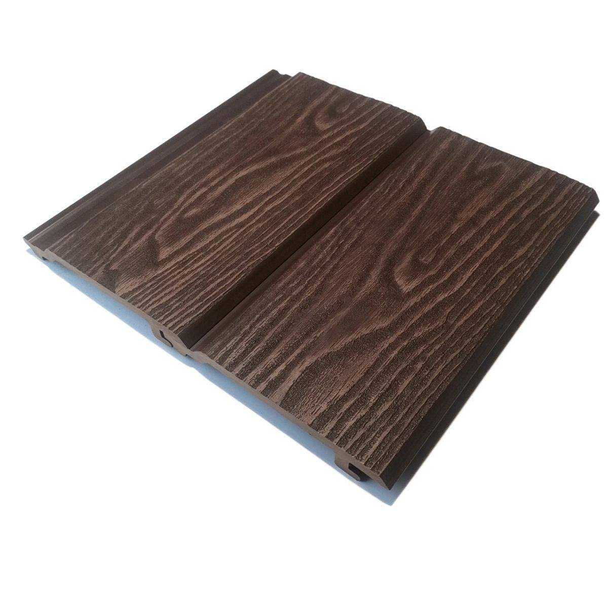 Outdoor Wall Panel Wpc Outer Wall Is Covered With Wood-plastic Composite 3d Wood Grain Outer Wall Panel