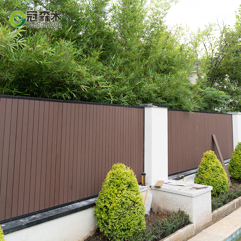 High quality Vietnamese wood plastic composite wpc fence home garden fence panels better than vinyl pvc fence