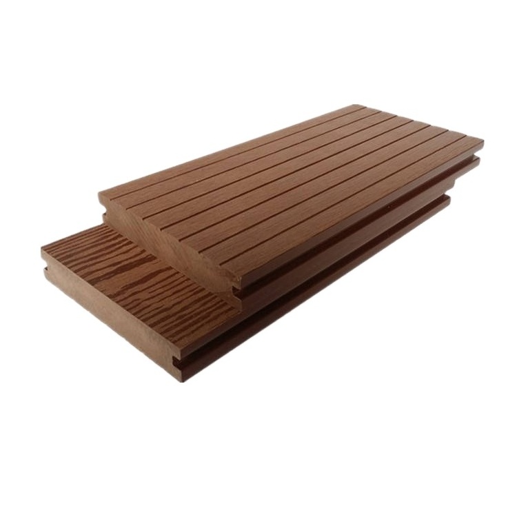 Solid Outdoor Hot Sale Wood Plastic Composite Flooring WPC Decking Anti-UV Water Proof Deck Wood Veneer For Swimming Pools