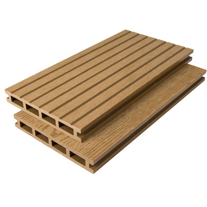 Hot Sales Outdoor Wood Plastic Composite Deck Wood Texture Floor Artificial Hardwood Wood Wpc Decoration Outdoor Deck Wpc Floor