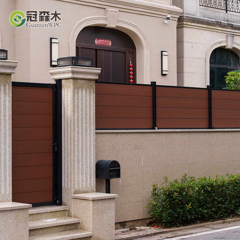 Factory Price Gate Wood Plastic WPC Gate Fire-Proof Water-Proof Outdoor Gate Panels fence gates panels