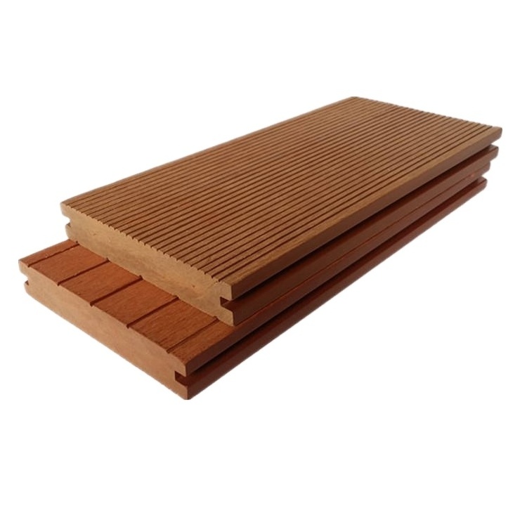 Solid Outdoor Hot Sale Wood Plastic Composite Flooring WPC Decking Anti-UV Water Proof Deck Wood Veneer For Swimming Pools