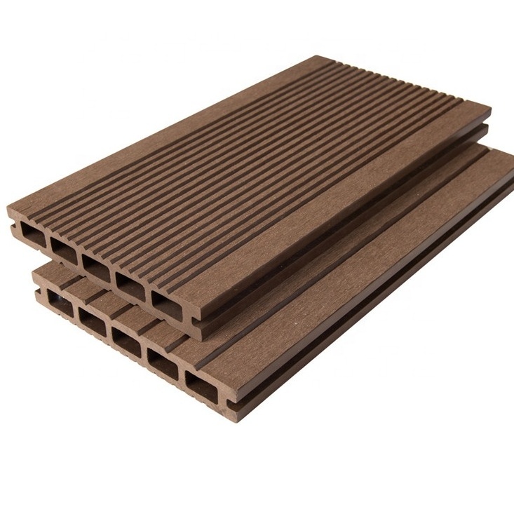 Hot Sales Outdoor Wood Plastic Composite Deck Wood Texture Floor Artificial Hardwood Wood Wpc Decoration Outdoor Deck Wpc Floor