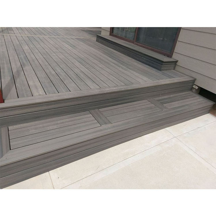 Factory Easy To Install Outdoor Wood Plastic Deck Wpc Composite Floor Outdoor Wood Plastic Deck