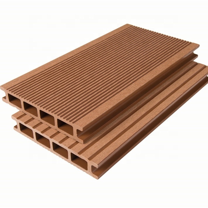 Hot Sales Outdoor Wood Plastic Composite Deck Wood Texture Floor Artificial Hardwood Wood Wpc Decoration Outdoor Deck Wpc Floor