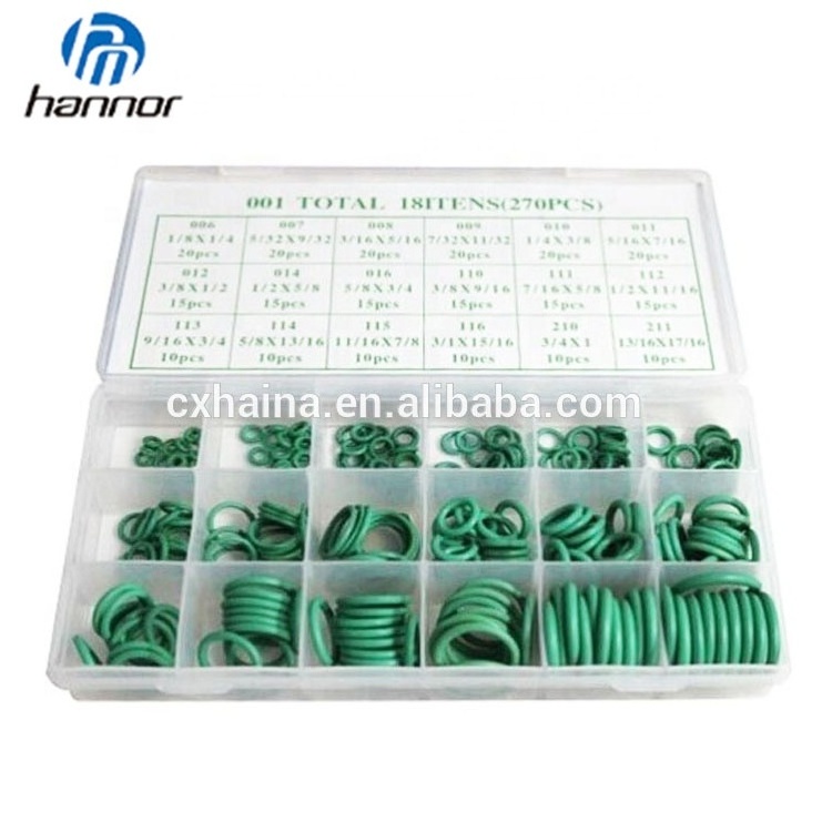 270 Pcs 18 Sizes Air Conditioning   box Car Auto Vehicle Repair Kit Set Seal HNBR O Ring