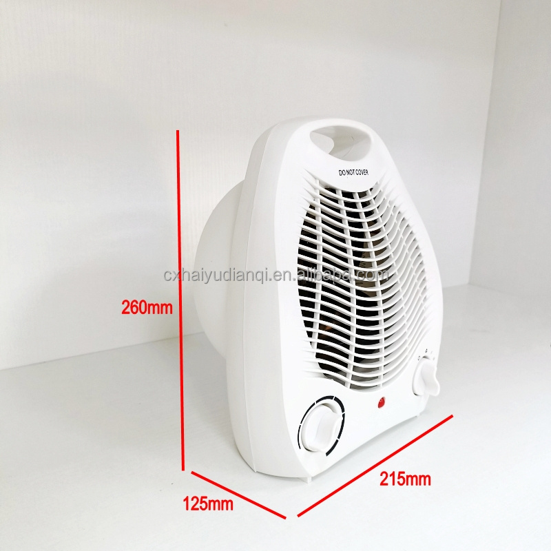 factory supply customized fan heater 2 heat settings hot electric adjustable thermostat household overheat protection portable