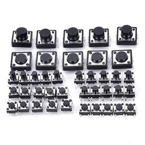 6mm Micro Tact Push Button Switch 4.5*4.5*6mm 4 PIN DIP Momentary Push Button Switch On Off 12v Square Vertical Touch Switch