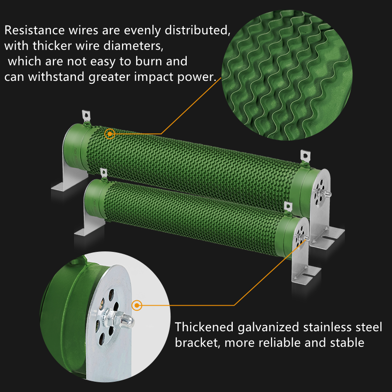 RX20 Power Resistor 22 10w 22RJ Wirewound Fixed 10 Watt Ceramic Tube Braking Corrugated Non inductive 22 ohm 5% 10W Resistors