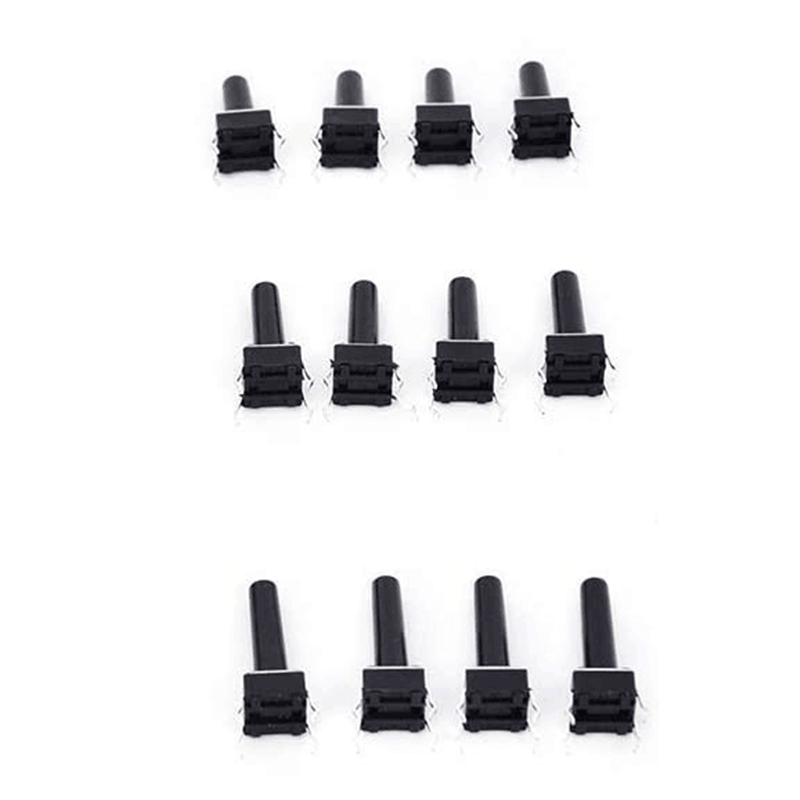 6mm Micro Tact Push Button Switch 4.5*4.5*6mm 4 PIN DIP Momentary Push Button Switch On Off 12v Square Vertical Touch Switch