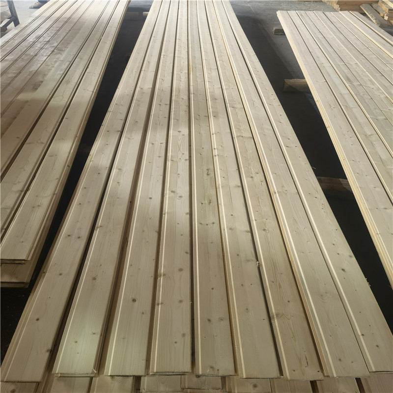 China factory supply 3D Ceiling Wallpanel 3d Raw Wood Plank Pine Wood Sawn Timber Pine Wood Wall panels