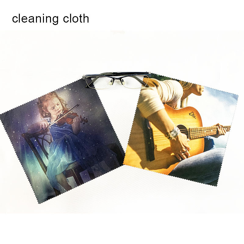 sublimation printing dry car screen cleaning cloth microfiber custom logo jewelry lens glass Cleaning cloths