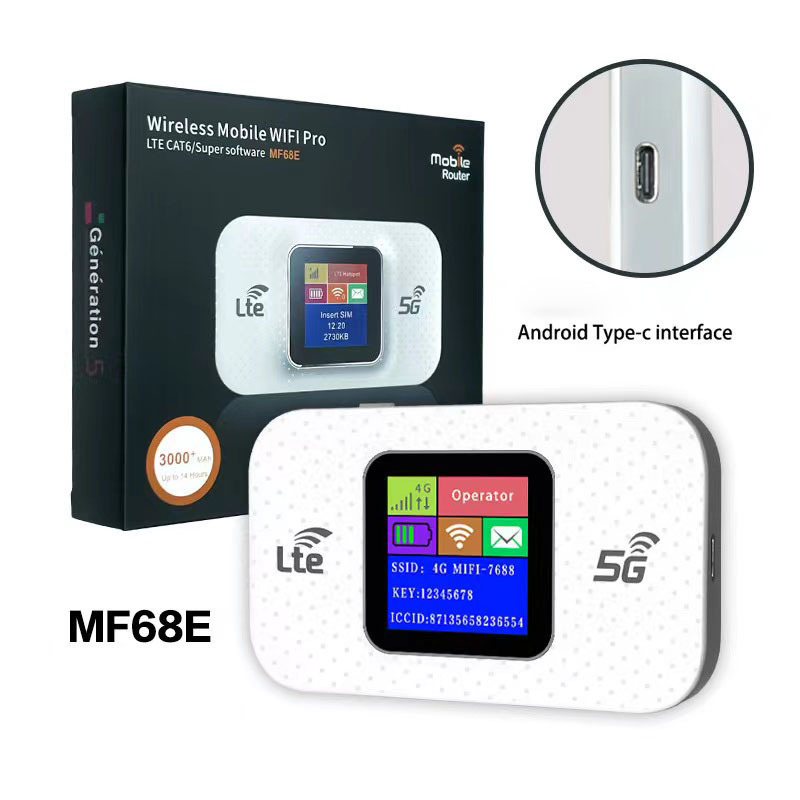 2024 Best sell mifis Type-C wifi router 4g lte with sim card slot 3000mAh OEM Iraq 4g router Automotive WiFi hotspot