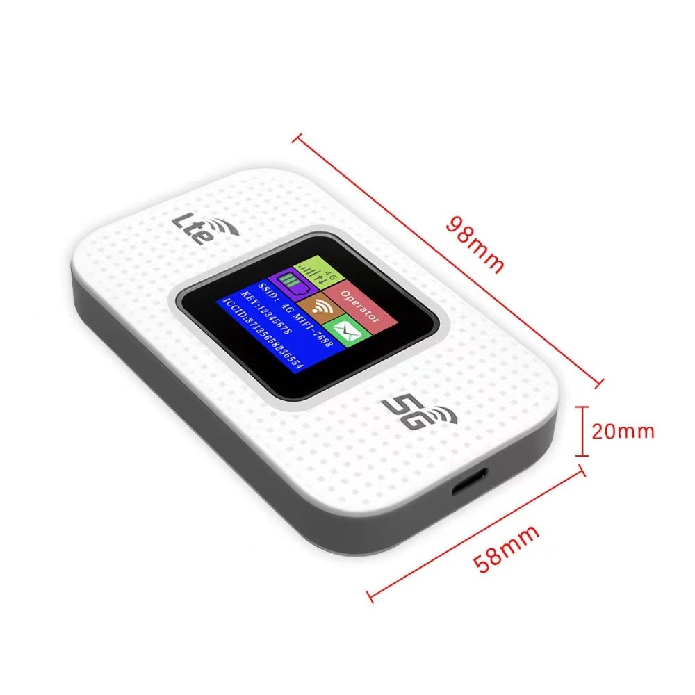 2024 Best sell mifis Type-C wifi router 4g lte with sim card slot 3000mAh OEM Iraq 4g router Automotive WiFi hotspot