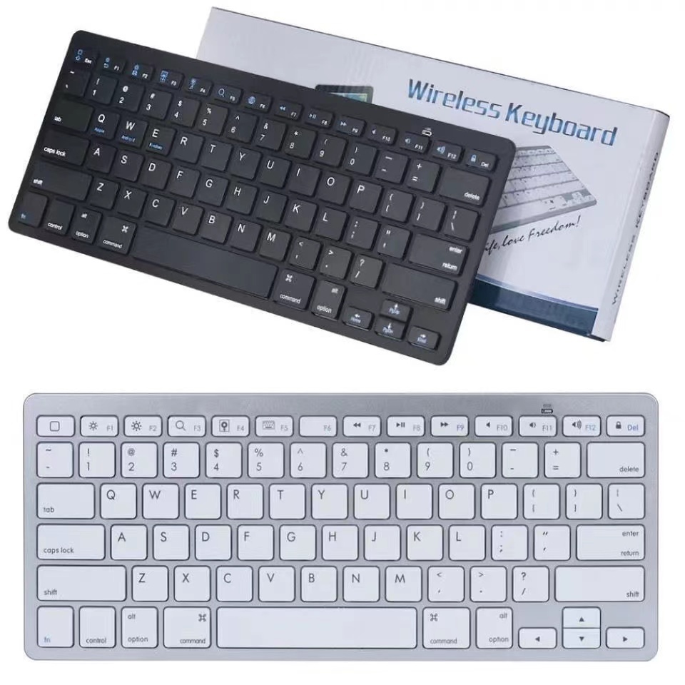 Wireless BT 2.4GHz Ultra Thin Portable Universal Wireless Keyboard for ipad PC Desktop Computer Notebook