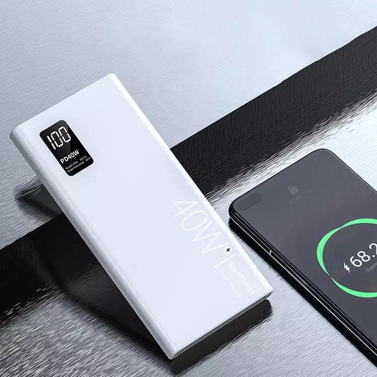 Portable 40w super fast charging power bank 10000 mAh large capacity type-c two-way fast charging QC3.0 mobile power bank