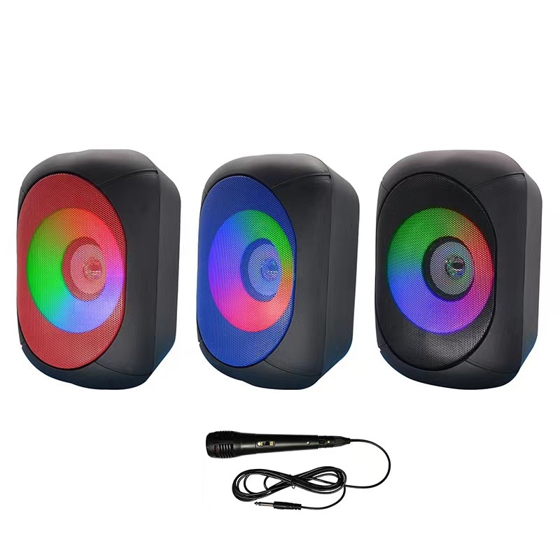 New LED BT Speaker portable outdoor small Speaker wireless subwoofer with radio Speaker