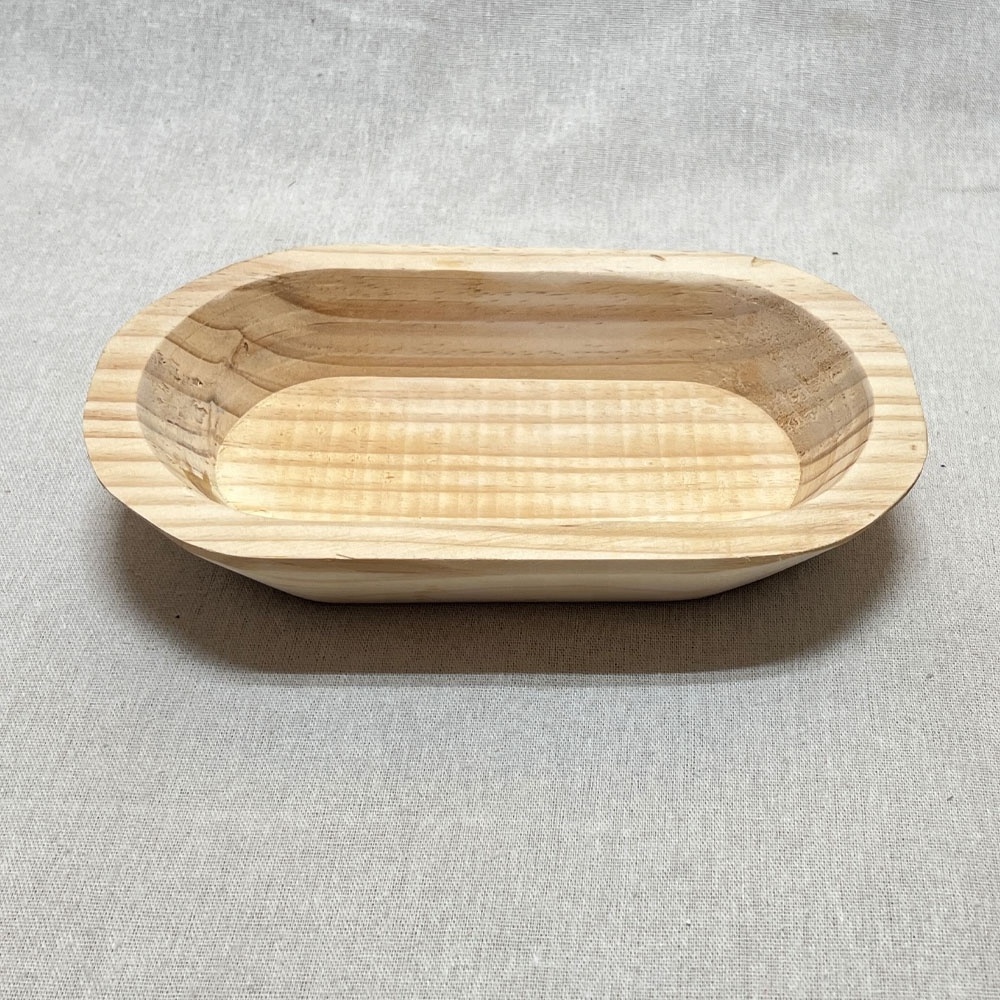 Wood Dough Bowls wholesale Decorative Wooden Tray Rustic Farmhouse Wood Decorative Bowl Candle Making Tray