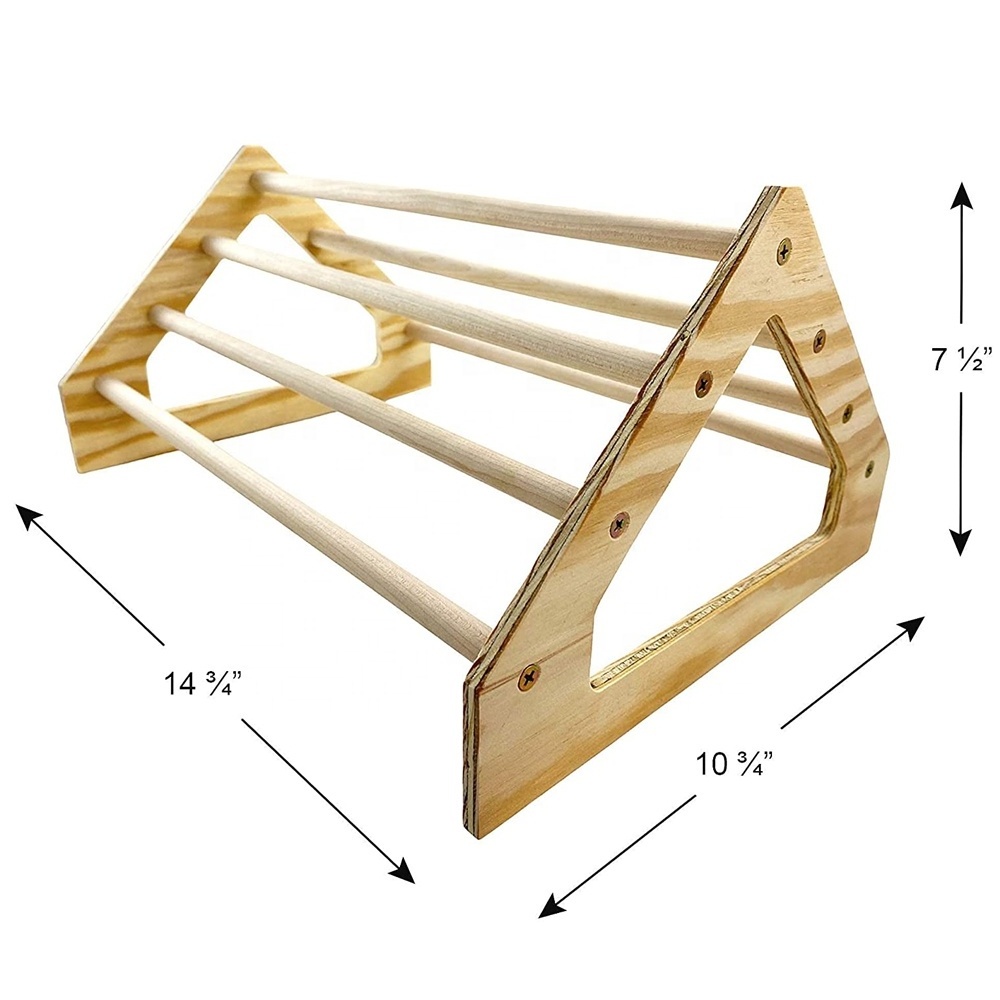 Durable Strong Wooden Jungle Gym Roosting Bar Toys Coop Brooder Baby Chicks Chick Perch