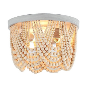 Wood Beaded Chandelier Ceiling Lighting Chandelier Fixture for Foyer Bedroom Kitchen Hallway decorative lighting