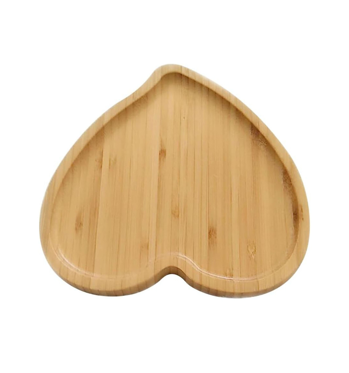 set of 2 factory direct custom wooden heart shaped decorative plate for home decoration wood serving tray storage trays