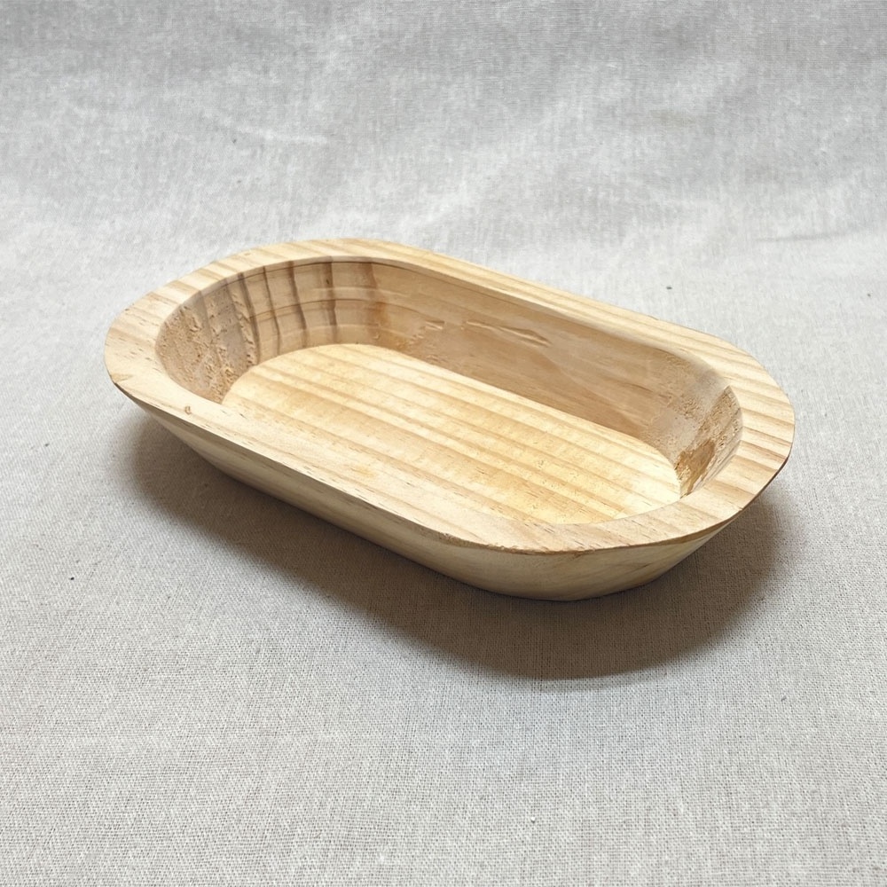 Wood Dough Bowls wholesale Decorative Wooden Tray Rustic Farmhouse Wood Decorative Bowl Candle Making Tray