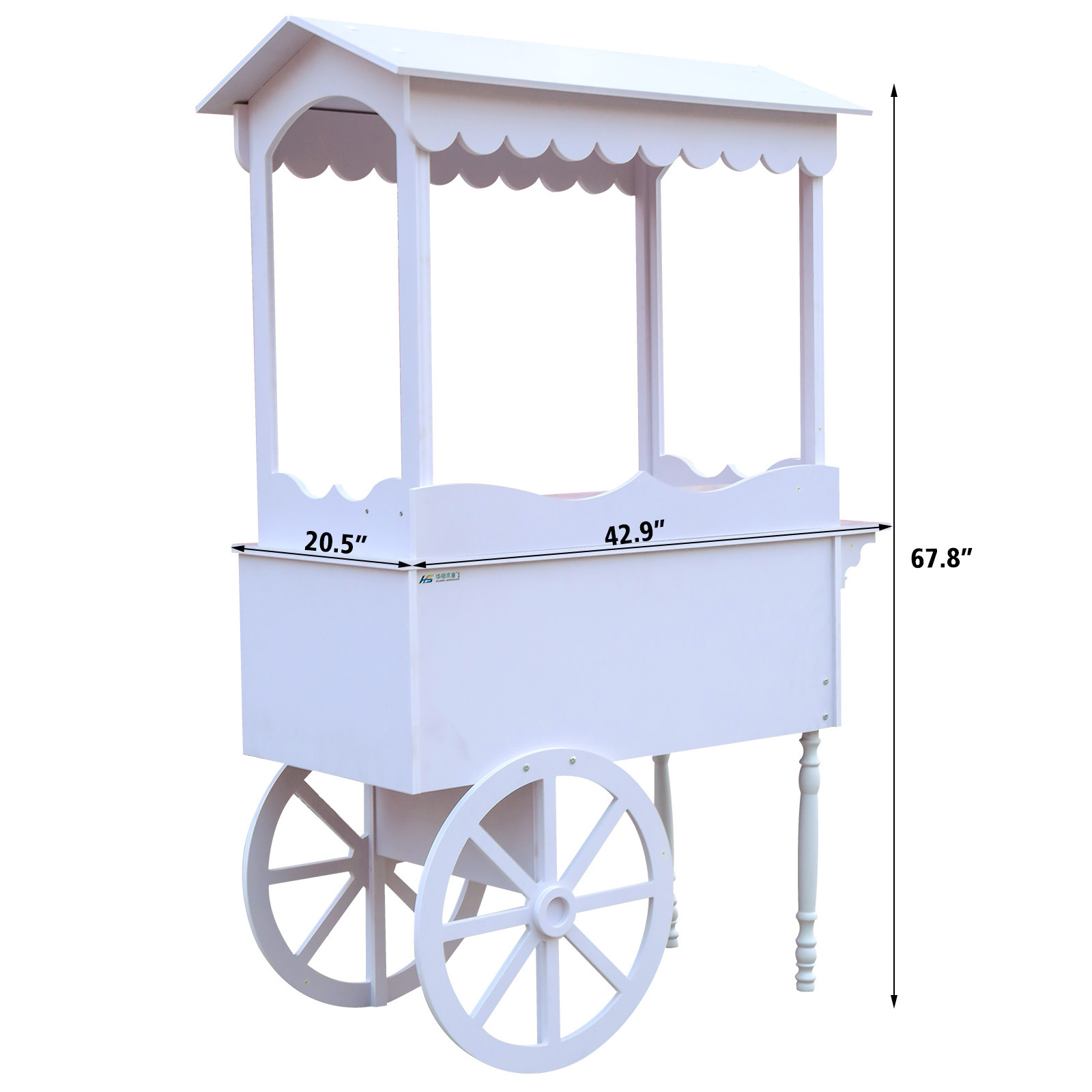 Customized collapsible candy car Flower Candy Carts With Wheels For Wedding Children Christmas Decoration dessert candy bar cart