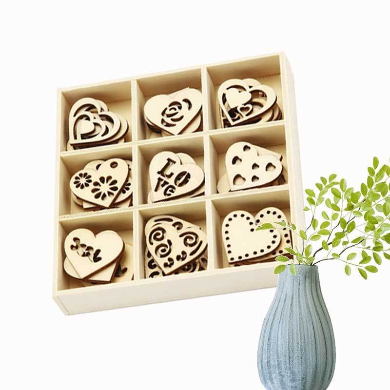 wholesale laser cut mini wood art shapes baby toys wooden chips wood chips prices DIY