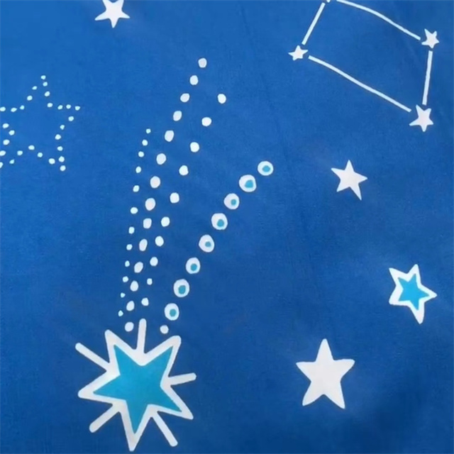 factory direct supply Luminous dispersion print fabric Glowing in the dark for bed sheet