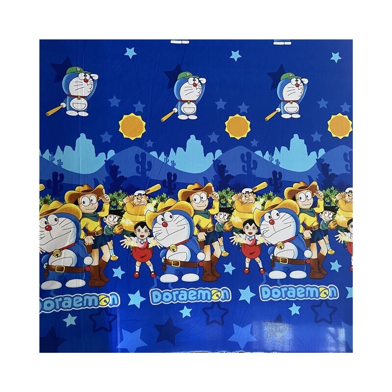 Cartoon pattern Doraemon print bedding material soft 100% polyester woven microfiber brushed polyester fabric