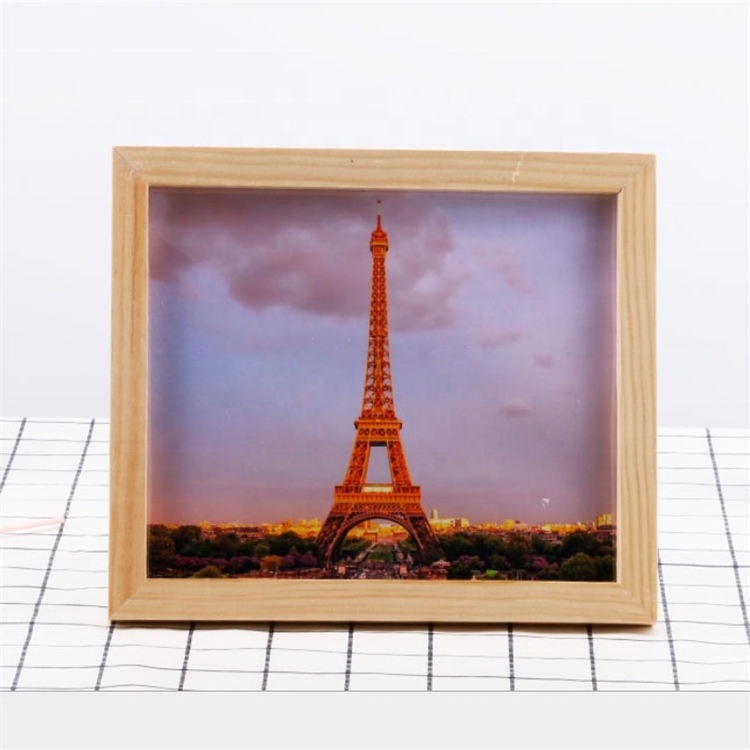 New Creative Stand High Quality Photo Frame Desktop Swing Table Wooden Photo Frame For Wedding Kids And Home Decor