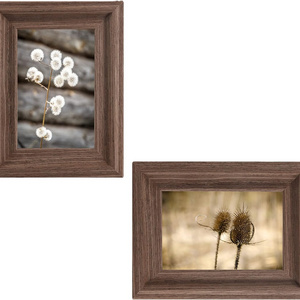 Set of 2 wood glass frame hanging wall frame 4x6 picture frame for bedroom