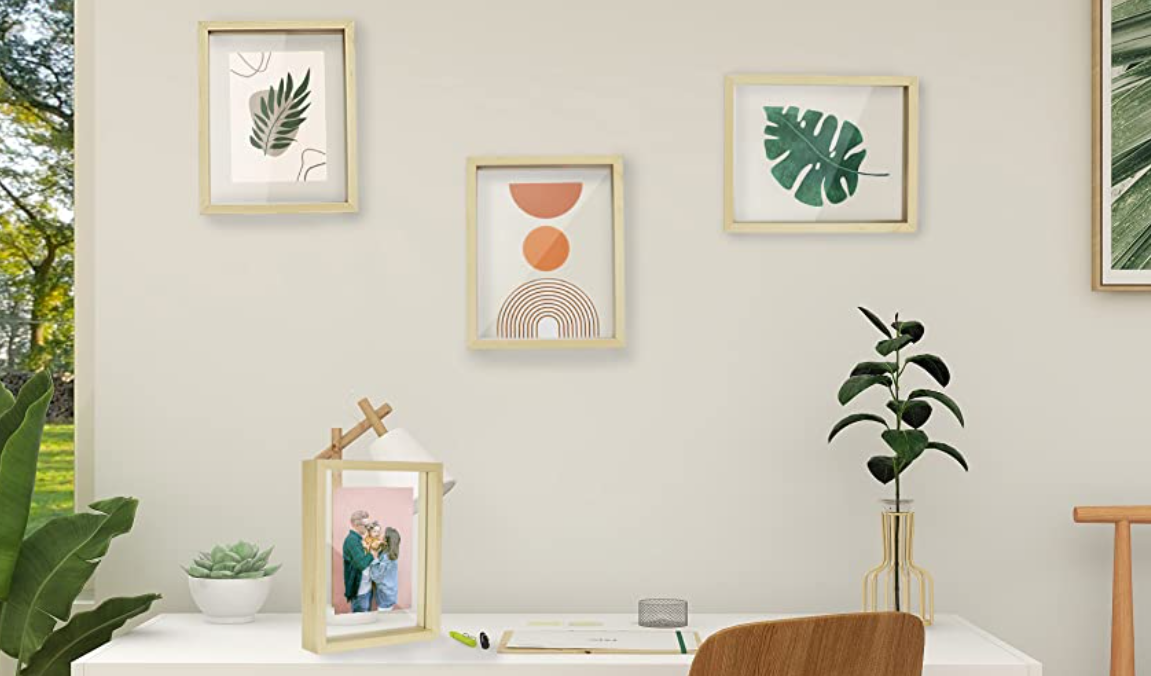 4*6 Vertical Wall Art Wood Glass Picture Frames Picture Frame With Or Without Mat For Display