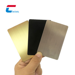 matte black stainless steel RFID NFC metal hybrid one card Contactless nfc metal business card