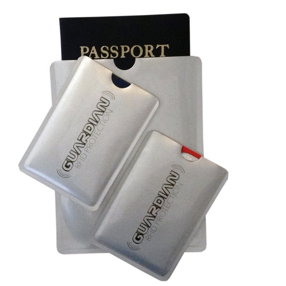 Hot Sale anti-theft plastic Aluminum foil RFID Credit Card Blocking sleeve plastic card holder