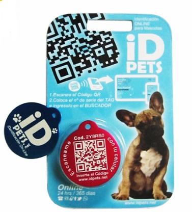 RFID NFC finds pet dog tag anti-lost pet QR Code NTAG213 Epoxy tag for Dog Cat