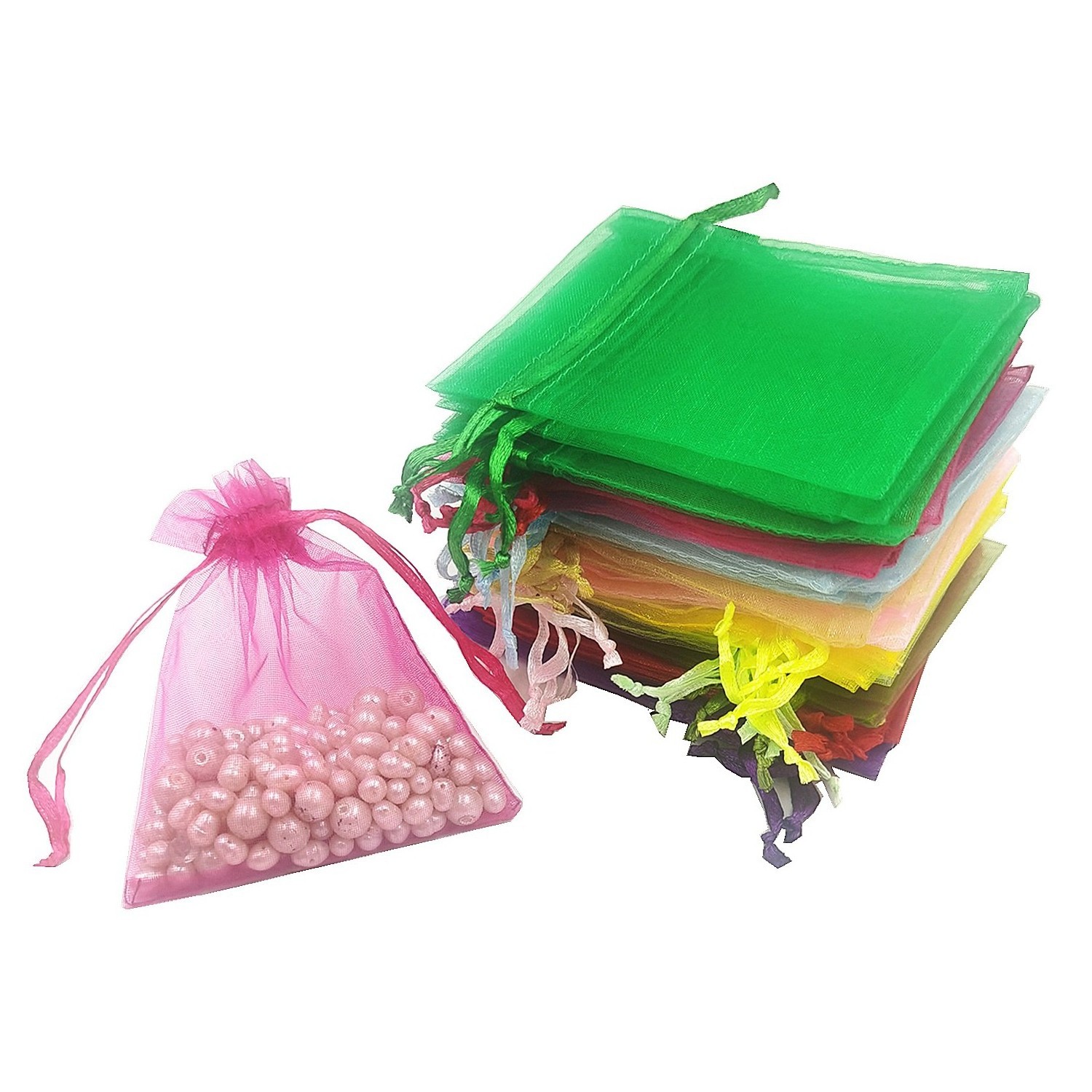 Organza Bags Gift Pouch Mesh Bag mixed colors 5x7cm, 7x9cm, 9x12 cm, 10x15 cnm, 13x18 cm, 15x20cm 20x30 mm