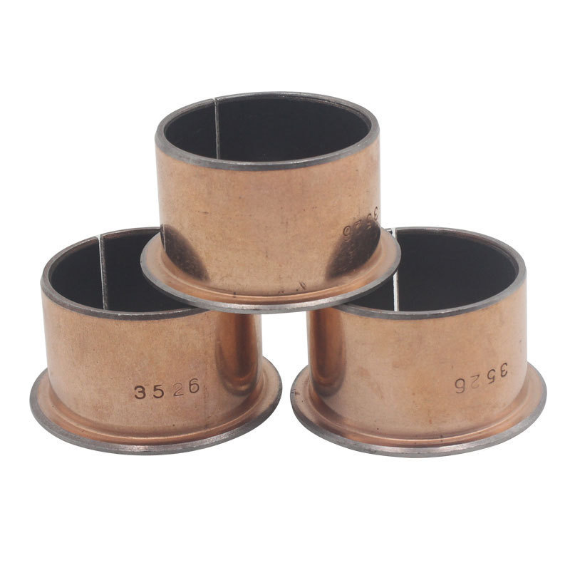 cast steel shaft du polyethylene brass copper bronze flanged copper self lubricating teflon metal bearing bushing sleeve