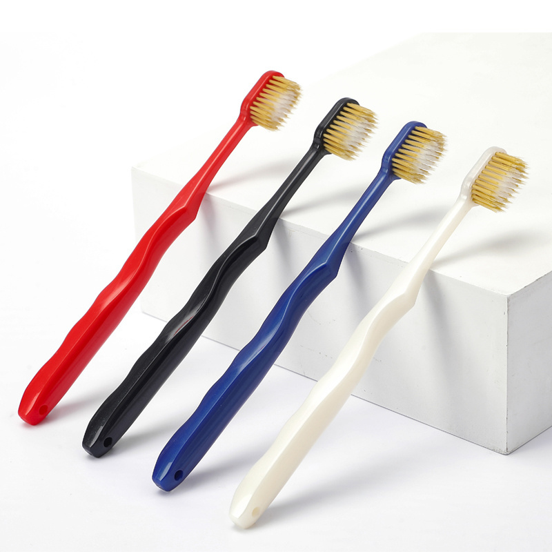 Popular Japanese Style Adult Toothbrush with a Big Head and Dense Bristles