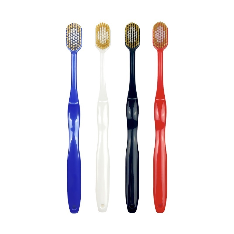 Popular Japanese Style Adult Toothbrush with a Big Head and Dense Bristles