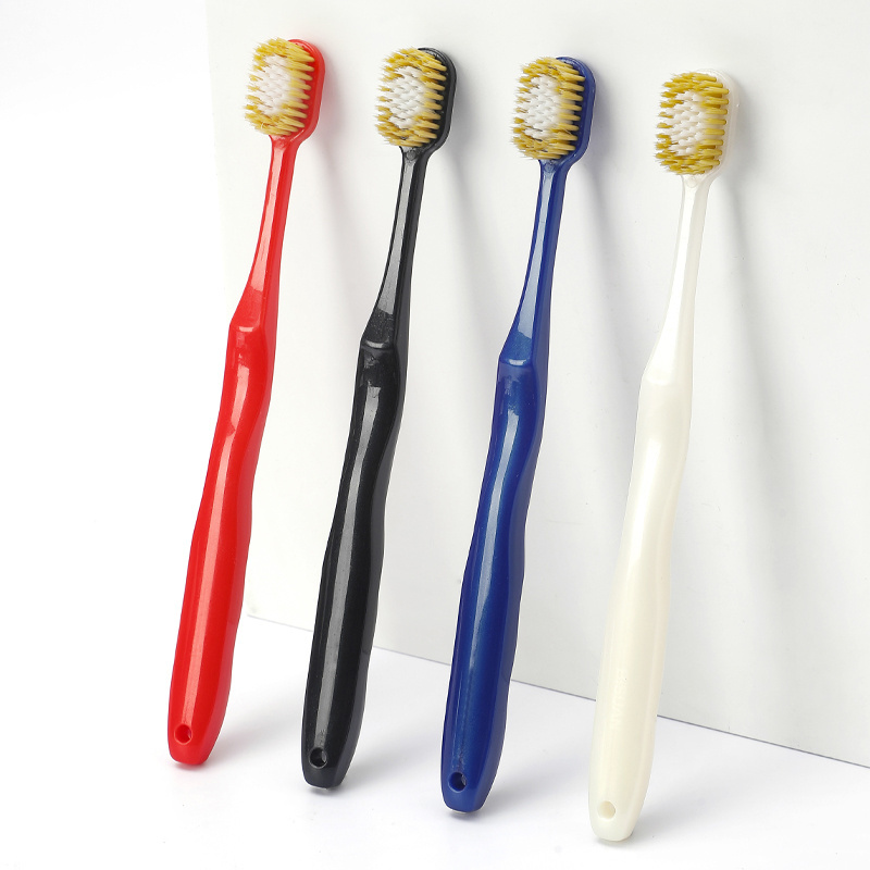 Popular Japanese Style Adult Toothbrush with a Big Head and Dense Bristles