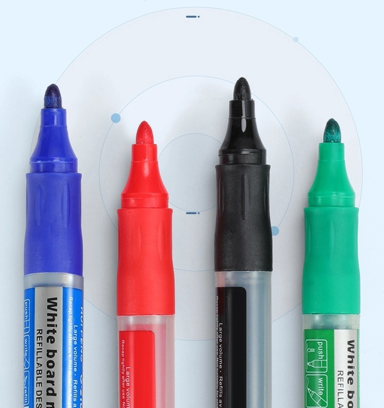 Non-toxic Whiteboard Pen Dry Erase Marker Ink Refillable Whiteboard Marker For School